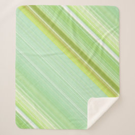 Grüne Sprout-Minze und Kalkgrüne Streifen Sherpadecke