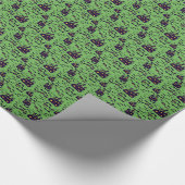 Grüne Spuk Häuser Geschenkpapier (Ecke)