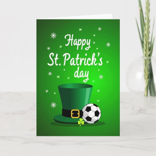 Grüne St. Patrick Musterkarte Karte (Vorderseite)