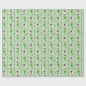 Grüne St. Patrick's Day Schafe & Shamrock Ballons Geschenkpapier (Flach)