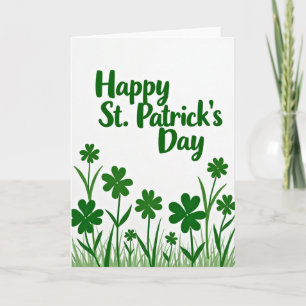 Grüne St. Patrick's Day-Szene Karte