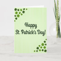 Grüne St. Patricks Kraftpapier-Look-Karte
