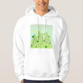 Grüne Stadt Hoodie (Vorderseite)