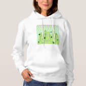 Grüne Stadt Hoodie (Vorderseite)