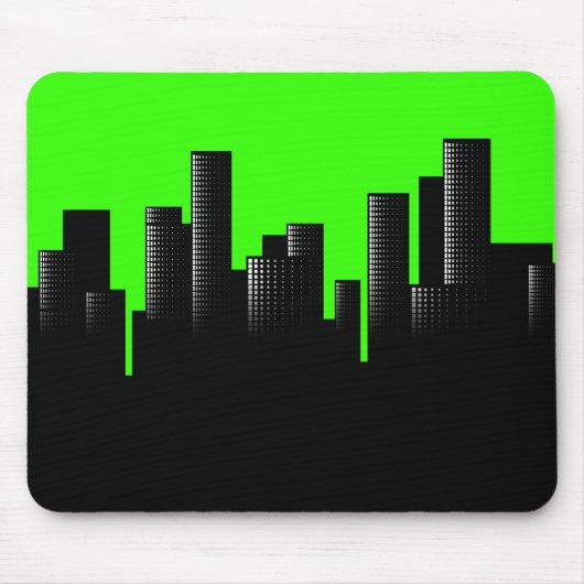 grüne Stadt Mousepad (Vorne)