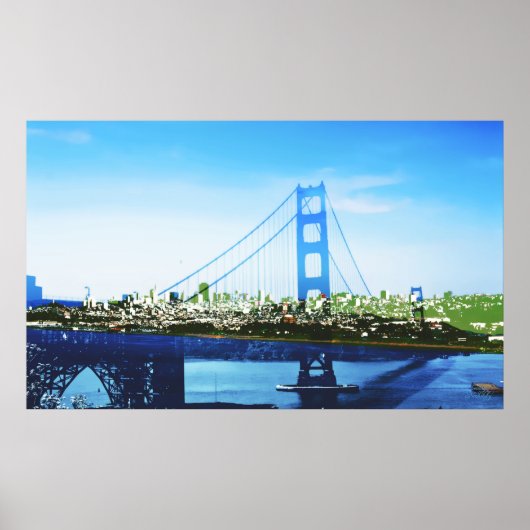 grüne Stadt Poster (Vorne)