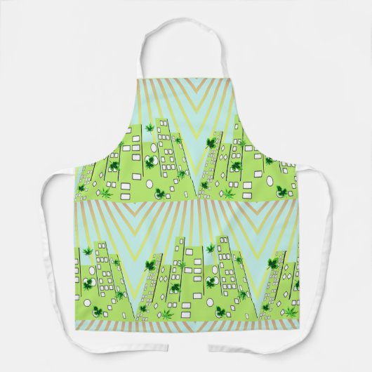 Grüne Stadt Schürze (Vorderseite)