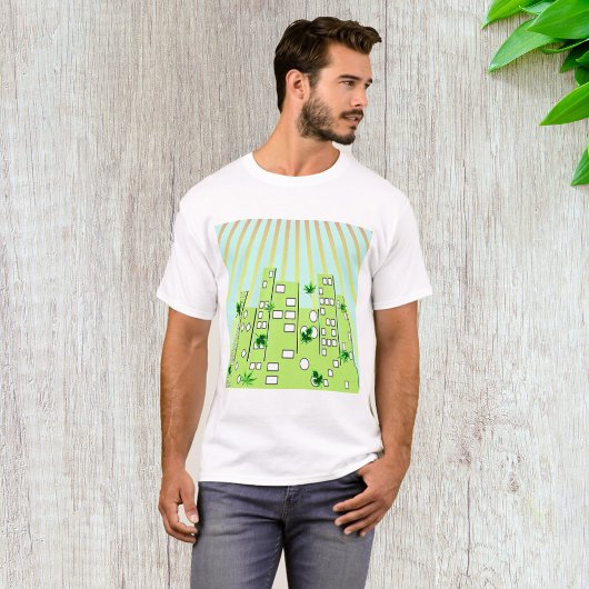 Grüne Stadt T-Shirt