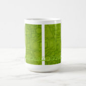 Grüne Stadt-Tasse Kaffeetasse (Mittel)