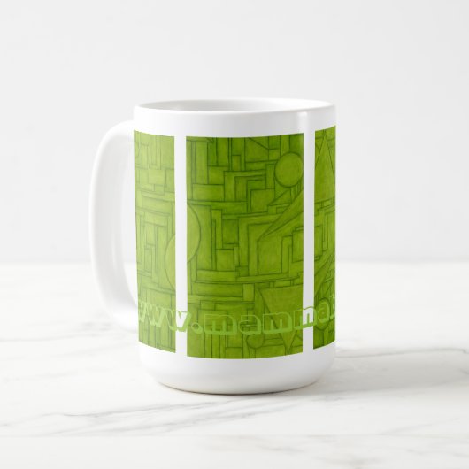 Grüne Stadt-Tasse Kaffeetasse (Vorderseite Links)