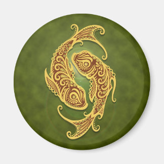 Grüne Stammesfische Magnet