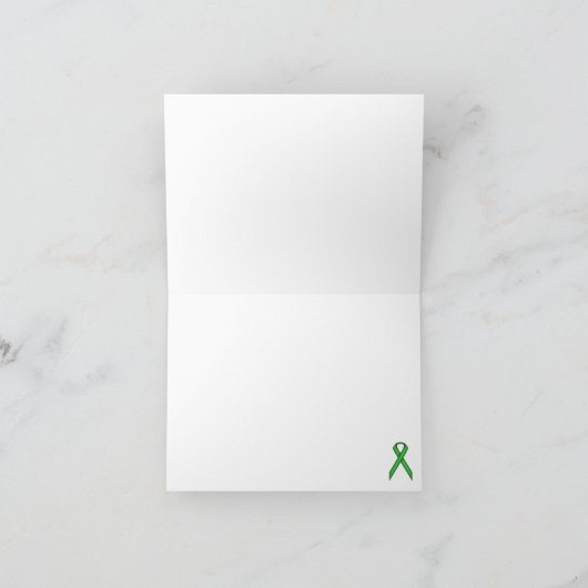 Grüne Standardband-Schablone Karte (Innenseite)