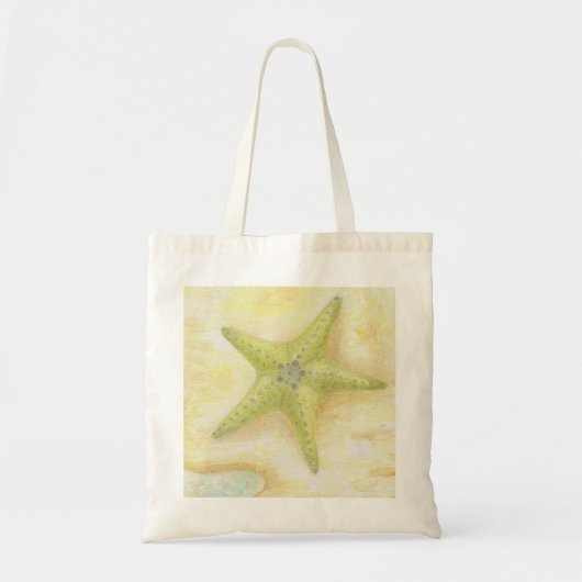 Grüne Starfish-Taschentasche Tragetasche (Vorne)