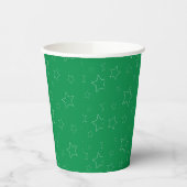 Grüne Stars Papier Cup Pappbecher (Links)