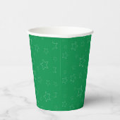 Grüne Stars Papier Cup Pappbecher (Rechts)