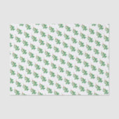 Grüne Stechpalme mit roten Beeren Seidenpapier (Vorderseite)