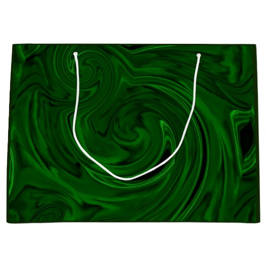 grüne Steinsammlungen des Malachits Große Geschenktüte (Vorderseite)