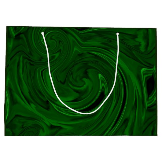 grüne Steinsammlungen des Malachits Große Geschenktüte (Rückseite)