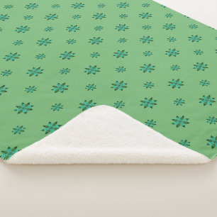 Grüne Stern-Sherpa-Decke Sherpadecke