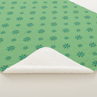 Grüne Stern-Sherpa-Decke Sherpadecke