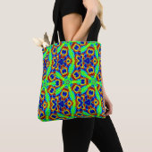 grüne sternblumen geometrisch tasche (Von Nahem)