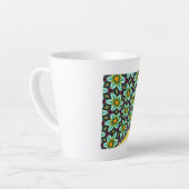 Grüne Sterne Blumenmuster Milchtasse (Linke Ecke)