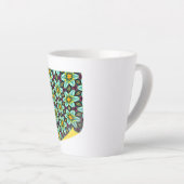 Grüne Sterne Blumenmuster Milchtasse (Rechte Ecke)