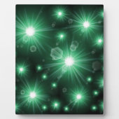 Grüne Sterne Fotoplatte (Vorderseite)