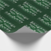 Grüne Sterne Frohes Urlaubspapier Geschenkpapier (Ecke)