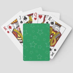 Grüne Sterne Klassische Spielkarten