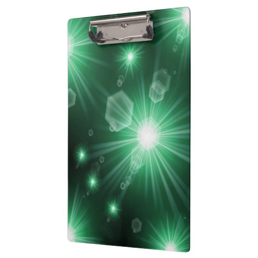Grüne Sterne Klemmbrett (Links)