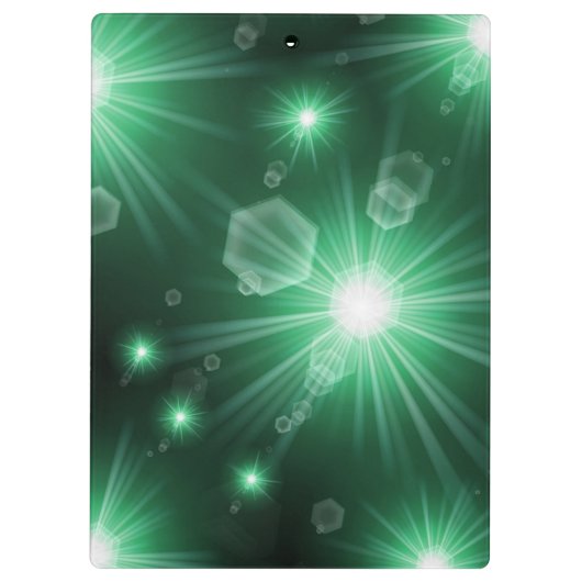 Grüne Sterne Klemmbrett (Rückseite)