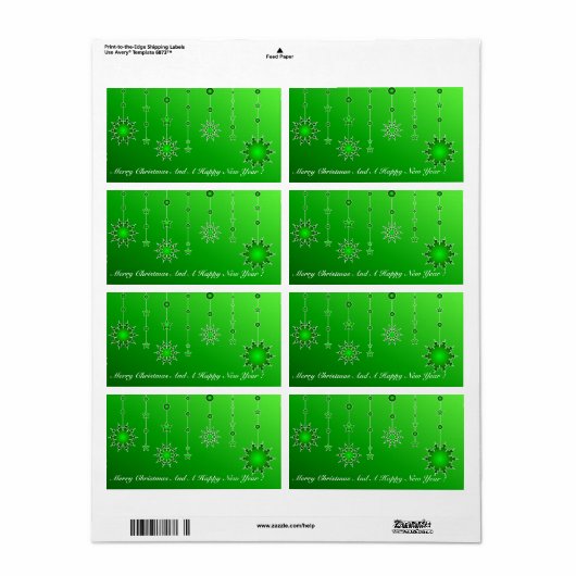 Grüne Sterne - Label (Vorne)