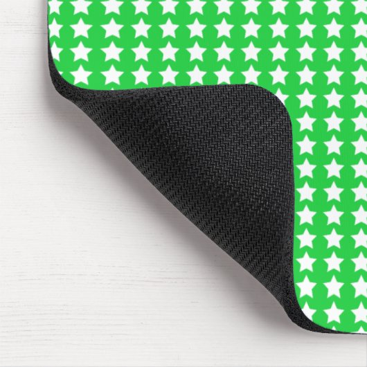 Grüne Sterne Mousepad (Ecke)