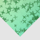 Grüne Sterne Seidenpapier (Detail)