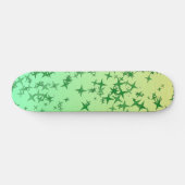 Grüne Sterne Skateboard (Horizontal)