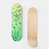 Grüne Sterne Skateboard (Vorderseite)