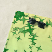 Grüne Sterne Strandtuch (Beispiel)