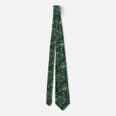 Grüne Sterne und Wirbel Neck Tie Krawatte (Rückseite)