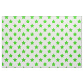 Grüne Sterne Weißer Hintergrund Textil Stoff (Fat Quarter (45,7 x 55,9 cm))
