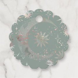 Grüne Sternexplosion Geschenkanhänger