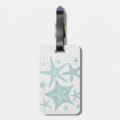 Grüne Sternfischsammlung 2 Gepäckanhänger (Rückseite vertikal)