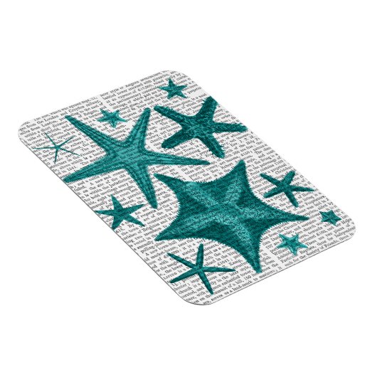 Grüne Sternfischsammlung 2 Magnet (Rechte Seite)