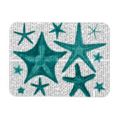 Grüne Sternfischsammlung 2 Magnet (Horizontal)