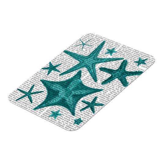 Grüne Sternfischsammlung 2 Magnet (Linke Seite)