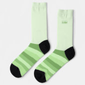 Grüne Stille heimlich wilde Streifen Socken (Linkes Detail)