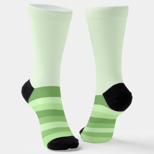 Grüne Stille heimlich wilde Streifen Socken (Gewinkelt)