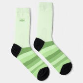 Grüne Stille heimlich wilde Streifen Socken (Rechts)