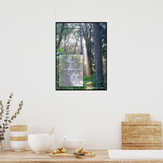 Grüne Stimmungen Poster (Küche)