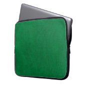 Grüne Stockinette Laptop-Hülse Laptopschutzhülle (Vorderseite Links)